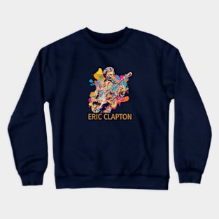 Eric Clapton Blues and Rock Music Legend Crewneck Sweatshirt